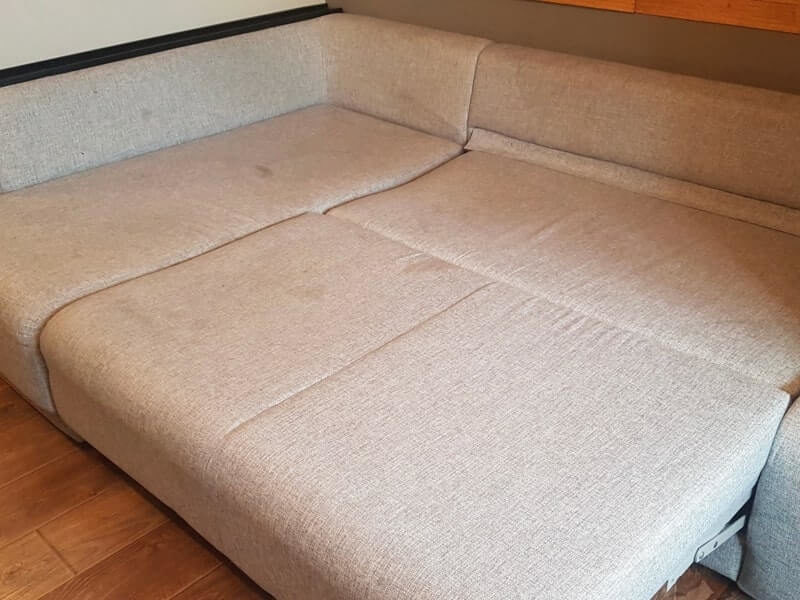 диван-кровать до чистки