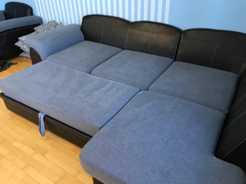 диван-кровать после чистки